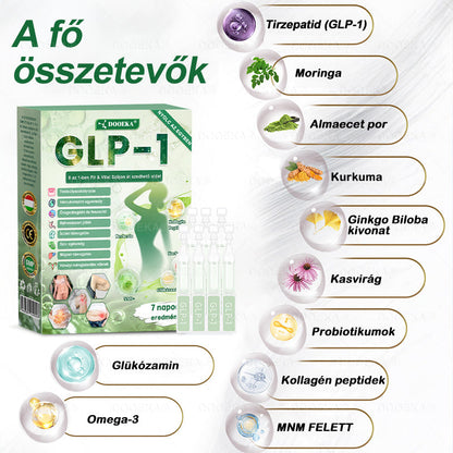 🛍️🛍️DOOEKA® GLP-1 8 az 1-ben Fit & Vital Szájon át szedhető oldat – ⏰Napi egyszer, 7 nap alatt látható változás / Elhízás, szív- és érrendszeri egészség, cukorbetegség, alvási apnoe, bélrendszer egészsége, ízületi problémák és még sok más esetén