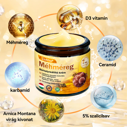 🌟 ZödVita® Méhméreg Bőrhelyreállító Krém 🧑‍⚕️Bőrgyógyász ajánlása ✅ CE jóváhagyott - 50ml
