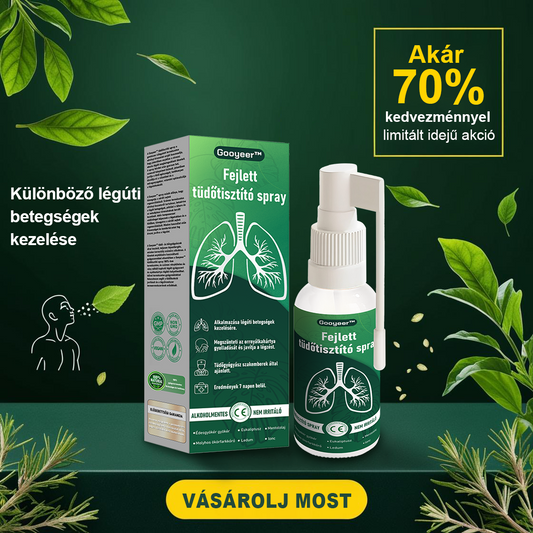 🍃𝐆𝐨𝐨𝐲𝐞𝐞𝐫™ Fejlett Tüdőtisztító Spray -Tüdőtisztítás - Immunitás támogatás, méregtelenítés és légzés támogatás - Magyarországon gyártva