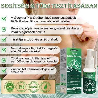 🍀𝐆𝐨𝐨𝐲𝐞𝐞𝐫™ 𝐅𝐞𝐣𝐥𝐞𝐭𝐭 𝐓ü𝐝ő𝐭𝐢𝐬𝐳𝐭í𝐭ó 𝐒𝐩𝐫𝐚𝐲-Támogatja a tüdő, a hörgők és az orrmelléküregek egészségét, elősegíti a légzőrendszer egészségét és a könnyebb légzést