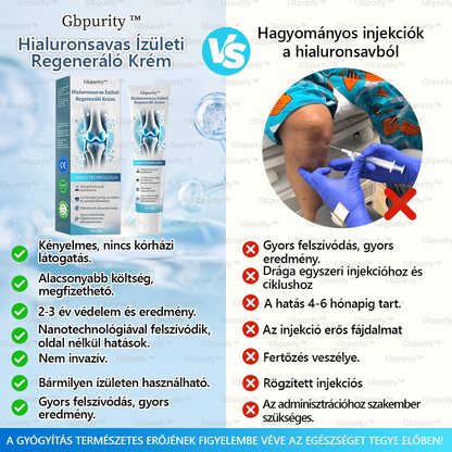 💙Gbpurity™ Hialuronsavas Ízületi Regeneráló Krém -👩‍⚕️(Átfogó kezelés az ízületi gyulladásra, idegfájdalomra, izomfájdalomra)