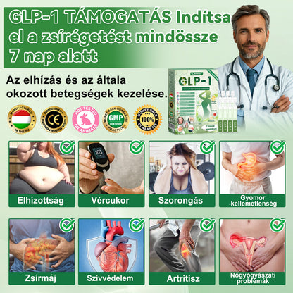 🍀DOOEKA® GLP-1 8 az 1-ben Fit & Vital Szájon át szedhető oldat – ⏰Napi egyszer, 7 nap alatt látható változás / Elhízás, szív- és érrendszeri egészség, cukorbetegség, alvási apnoe, bélrendszer egészsége, ízületi problémák és még sok más esetén