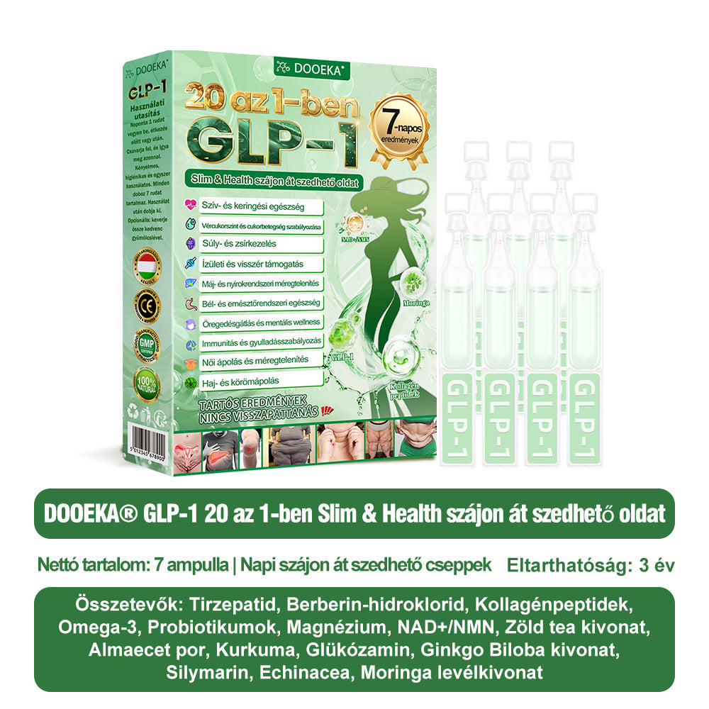 🍐DOOEKA® GLP-1 20-az-1 Slim & Health Orális Oldat – Egyszerű napi használat, látványos eredmény 7 nap alatt, 100 milliárd aktív probiotikummal ✅ testsúlykezelés, szív-, cukorbetegség-, bél- és női egészség, feszes bőr, energia.
